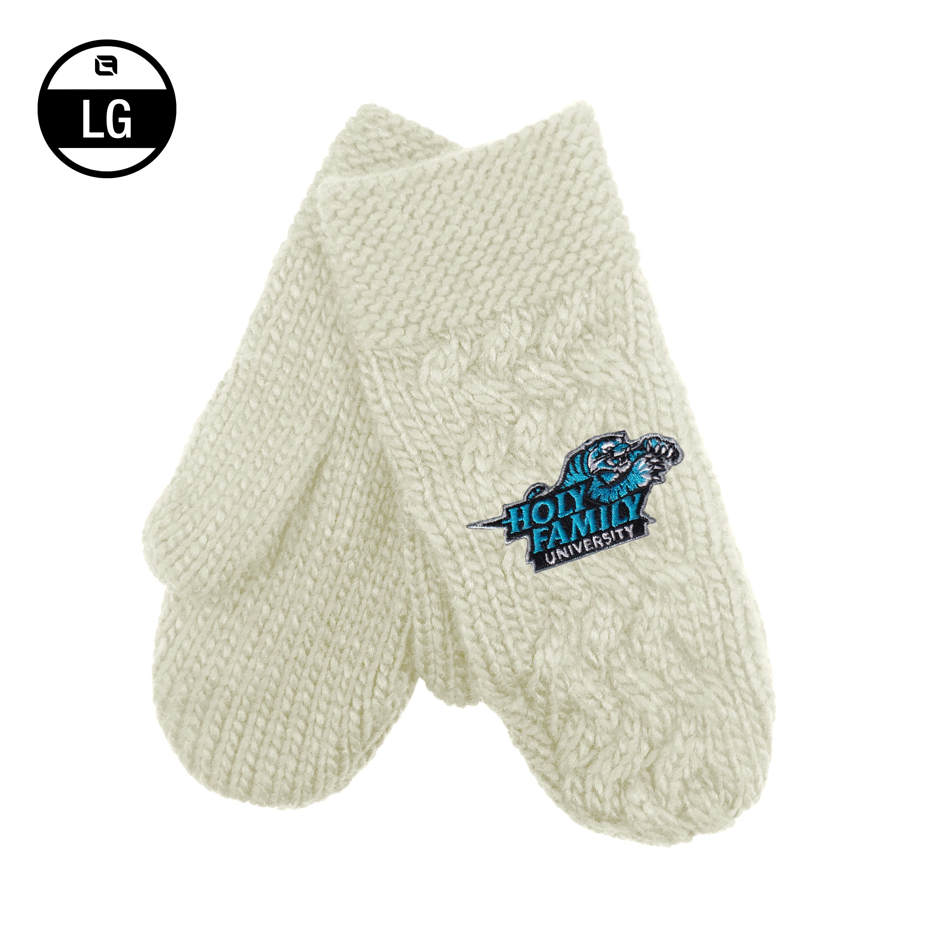 Arya Cable Knit Mittens | Cream