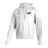 Fashion 3-Stripe Full Zip Hoodie | White