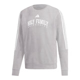 Fashion 3-Stripe Crew | Heather Gray