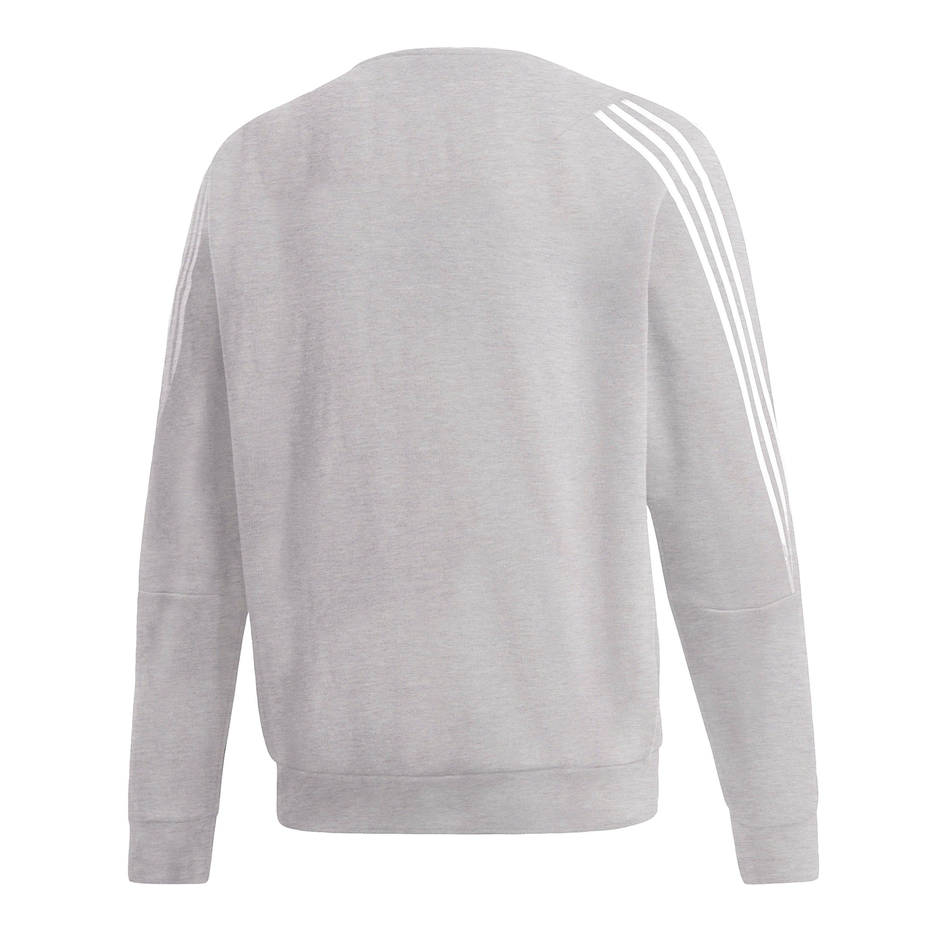 Fashion 3-Stripe Crew | Heather Gray
