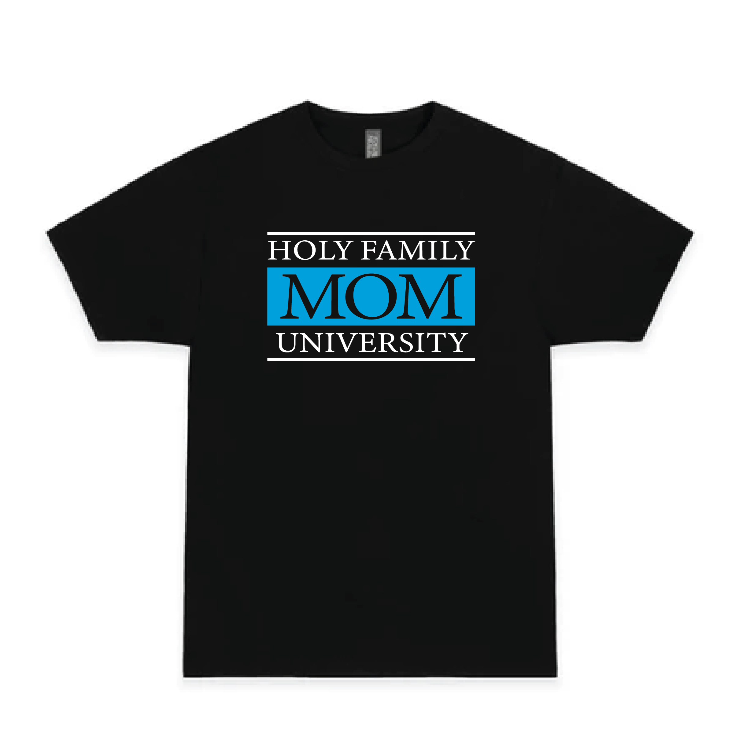 Throwback Stack Tee | Mom | Black